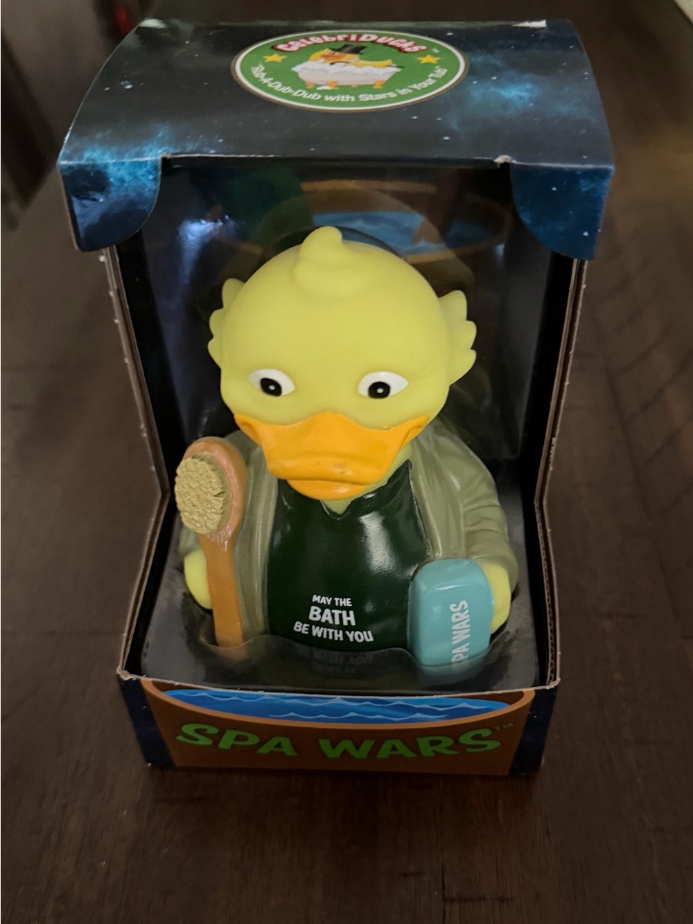 Spa Wars Yoda Duck Bath Toy - Green & Yellow